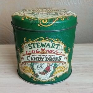 Stewart & Co Holiday Hard Candies Tin - Green
